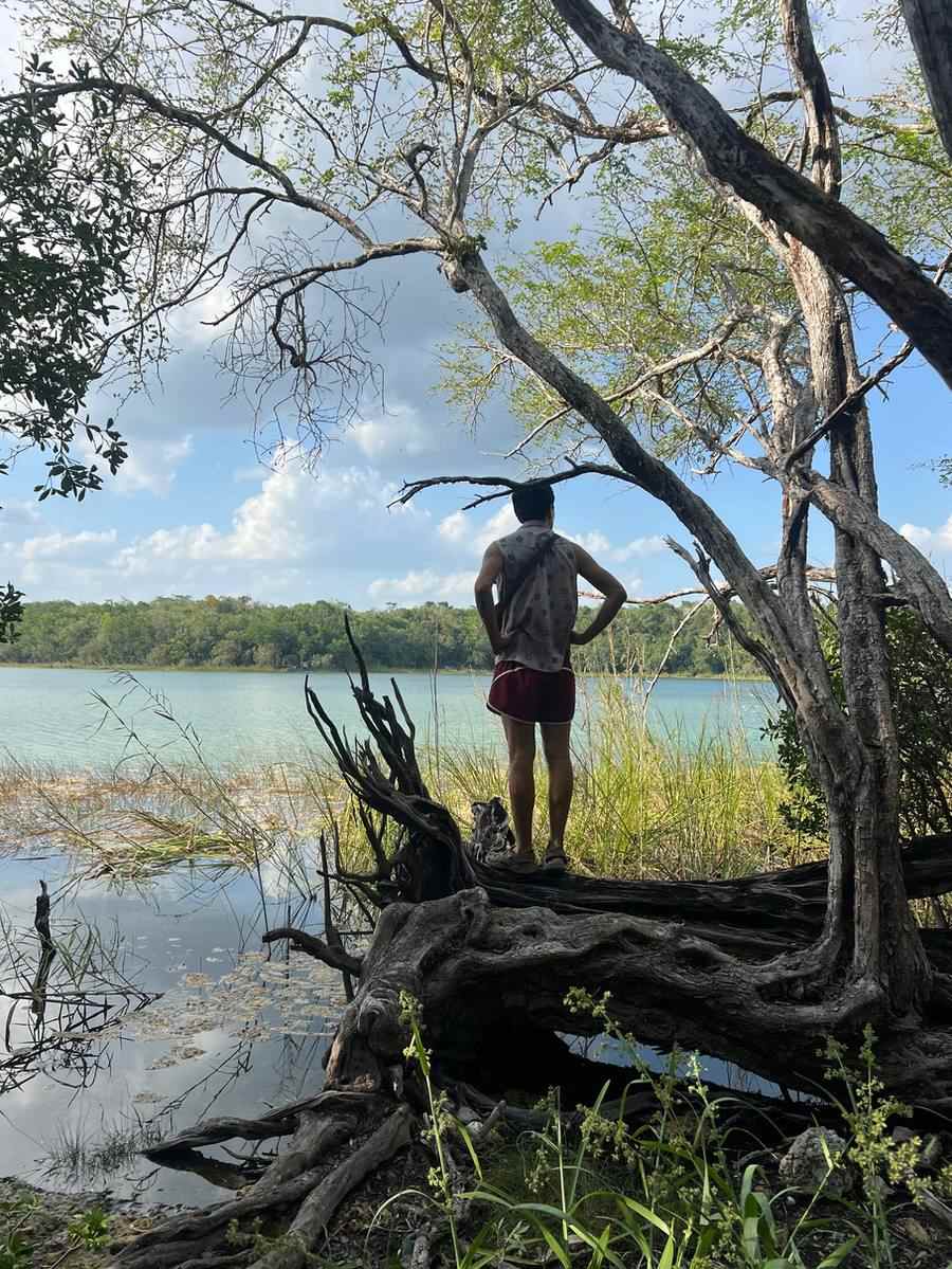 Calm lagoon at Muyil, Sian Ka'an Biosphere near Tulum